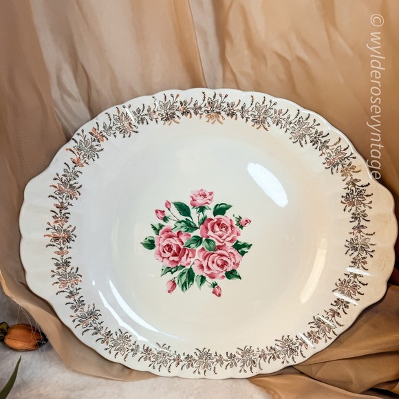 Other - Floral China Bouquet Platter‎